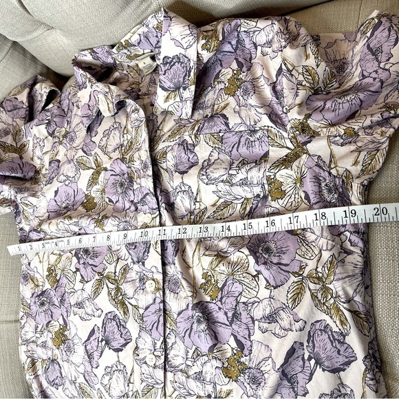 BF:DULUTH Trading Co. Purple Multi Floral Button Down Long Sleeve Casual Top S - Picture 7 of 9
